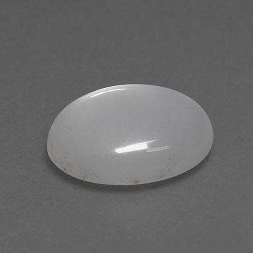 Piedra de luna blanco natural de 2,70 ct, corte óvalo, transparente