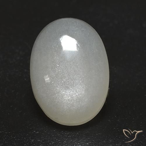 2.43ct Natural Blanco crema Piedra de Luna, Ovalada, Transparente