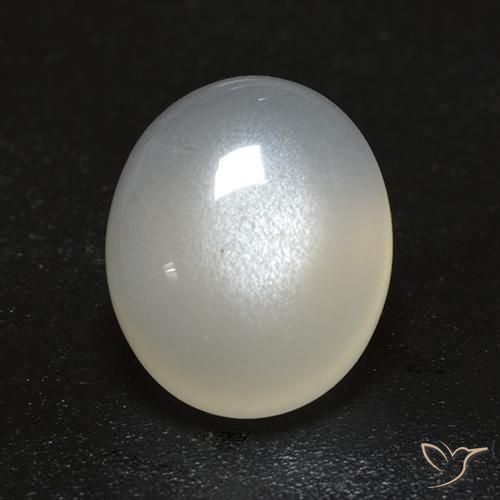 2.69ct Natural Blanco crema Piedra de Luna, Ovalada, Transparente