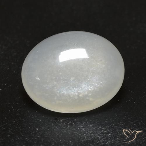 2.48ct Natural Blanco cálido Piedra de Luna, Ovalada, Transparente
