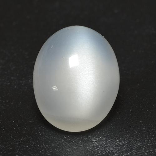 Piedra de Luna Blanco crema natural de 2.55 ct, Corte Óvalo, Transparente