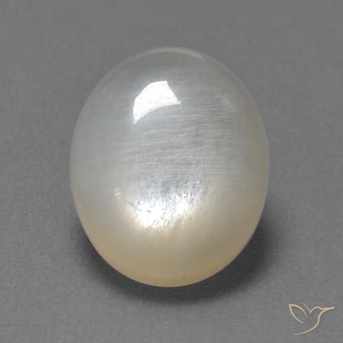 2.54ct Natural Blanco Piedra de Luna, Ovalada, Transparente