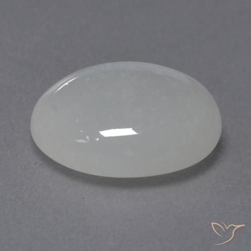 Piedra de Luna Blanco natural de 2.72 ct, Ovalada, Transparente