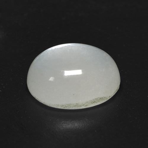 Piedra de luna blanco cálido natural de 3,11 ct, corte óvalo, translúcido