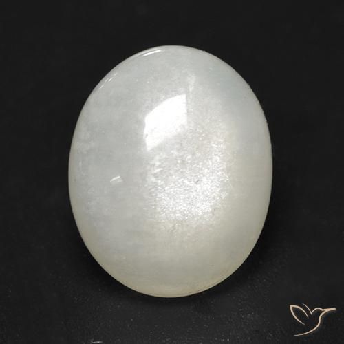 2.74ct Natural Blanco crema Piedra de Luna, Ovalada, Transparente