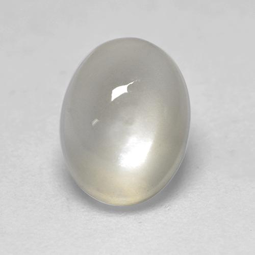 Piedra de Luna Blanco cálido natural de 1.96 ct, Corte Óvalo, Transparente