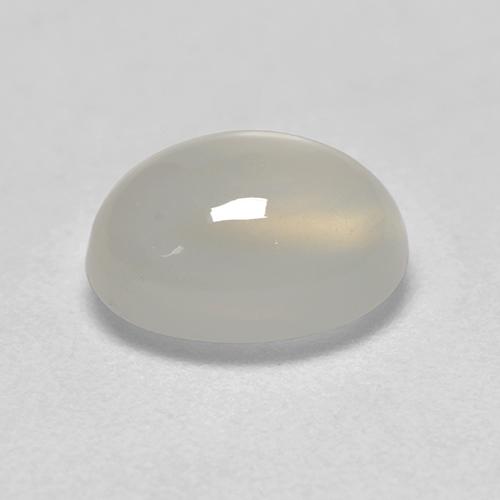 Piedra de Luna Blanco cálido natural de 1.96 ct, Corte Óvalo, Transparente