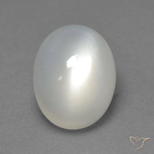 2.26ct Natural Blanco cálido Piedra de Luna, Ovalada, Translúcido