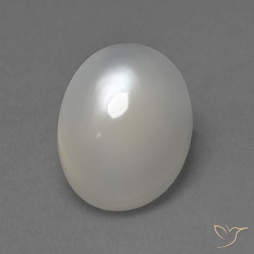 2.33ct Natural Blanco cálido Piedra de Luna, Ovalada, Transparente