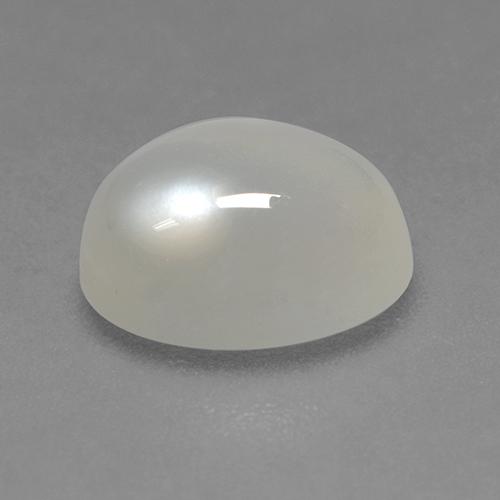 Piedra de luna blanco natural de 2,32 ct, corte óvalo, transparente