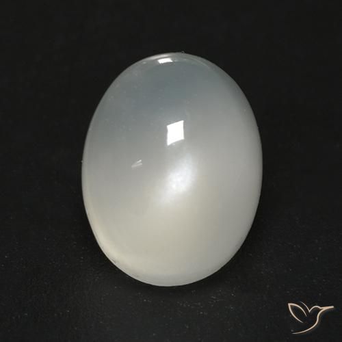 2.24ct Natural Blanco cálido Piedra de Luna, Ovalada, Transparente