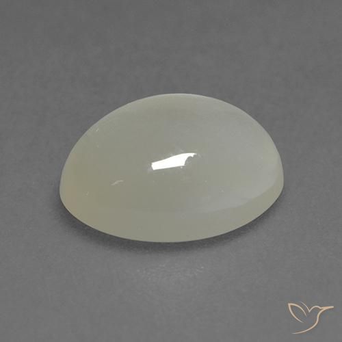 Piedra de Luna Blanco cálido natural de 1.86 ct, Ovalada, Transparente