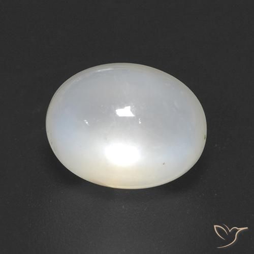 2.08ct Natural Blanco crema Piedra de Luna, Ovalada, Transparente