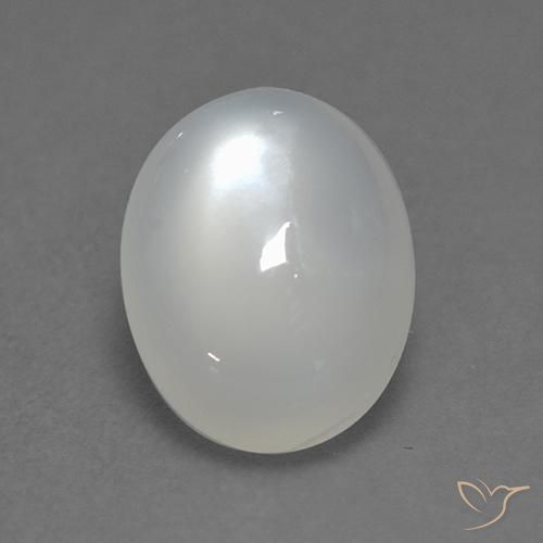 Piedra de Luna Blanco translúcido natural de 1.88 ct, Corte Óvalo, Transparente