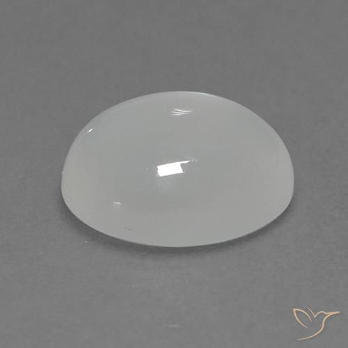 Piedra de Luna Blanco translúcido natural de 1.88 ct, Corte Óvalo, Transparente