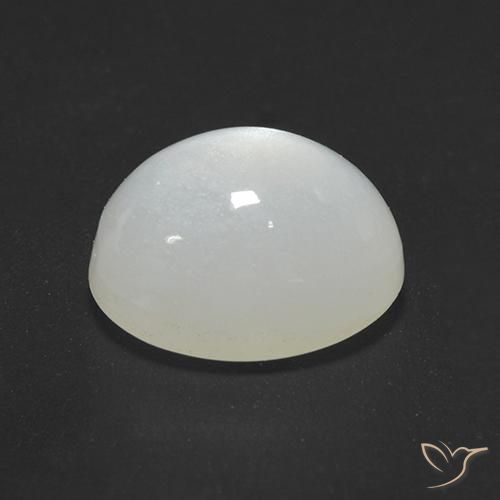 Piedra de Luna Blanco crema natural de 2.40 ct, Ovalada, Translúcido