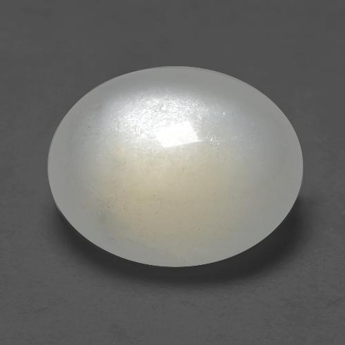 Piedra de Luna Blanco cálido natural de 2.96 ct, Corte Óvalo, Transparente