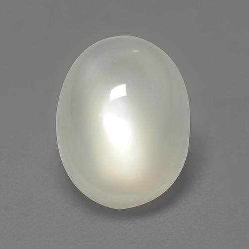 Piedra de Luna Blanco crema natural de 2.21 ct, Corte Óvalo, Transparente