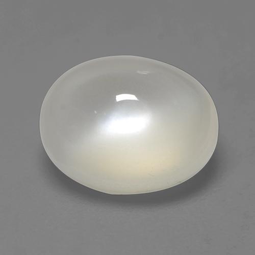 Piedra de Luna Blanco crema natural de 2.21 ct, Corte Óvalo, Transparente