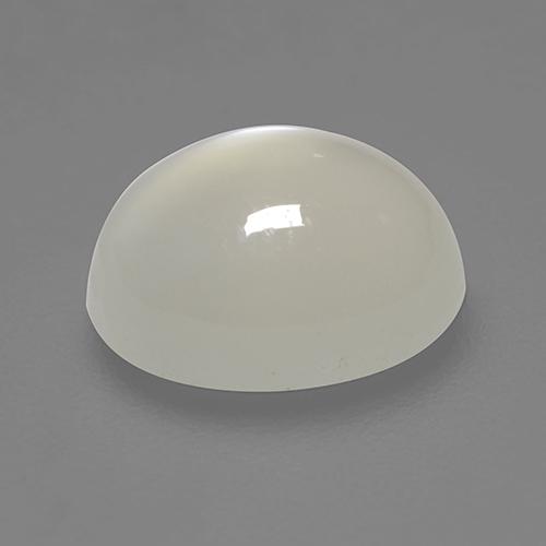 Piedra de Luna Blanco crema natural de 2.21 ct, Corte Óvalo, Transparente