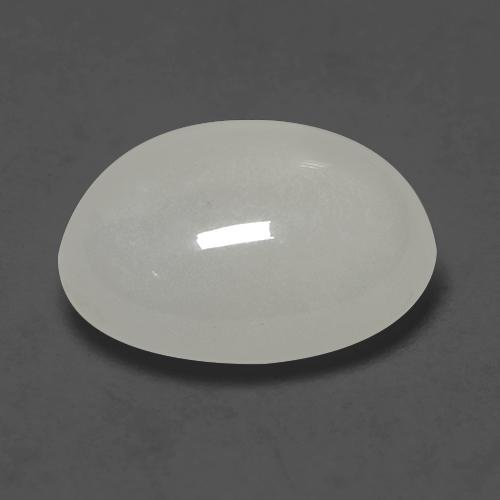 Piedra de luna blanco natural de 2,43 ct, corte óvalo, translúcido