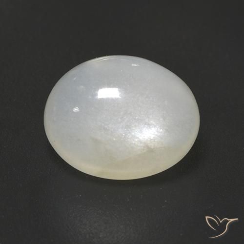 2.51ct Natural Blanco translúcido Piedra de Luna, Ovalada, Translúcido