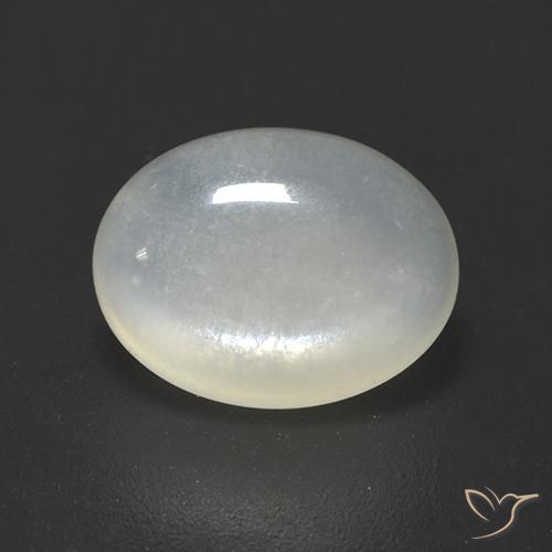 2.31ct Natural Blanco perlado Piedra de Luna, Ovalada, Translúcido