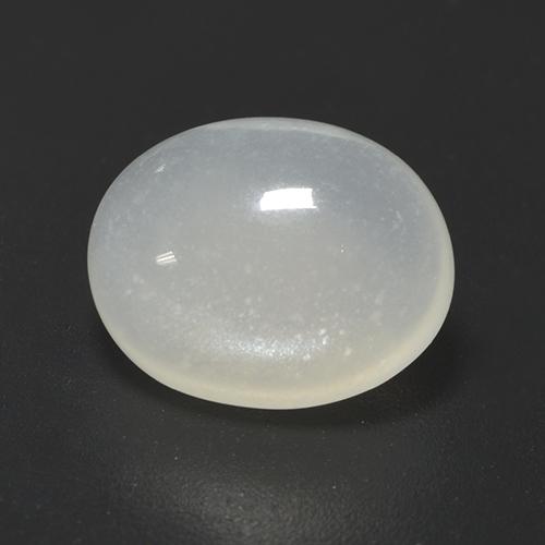 Piedra de luna blanco natural de 2,85 ct, corte óvalo, translúcido