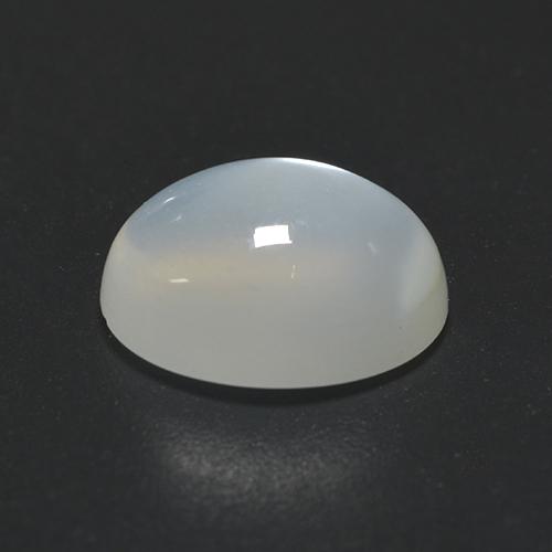 Piedra de luna blanco natural de 2,01 ct, corte óvalo, transparente