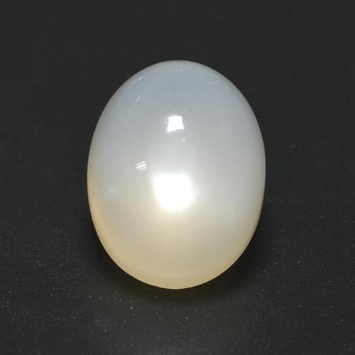 Piedra de luna blanco natural de 2,19 ct, corte óvalo, translúcido