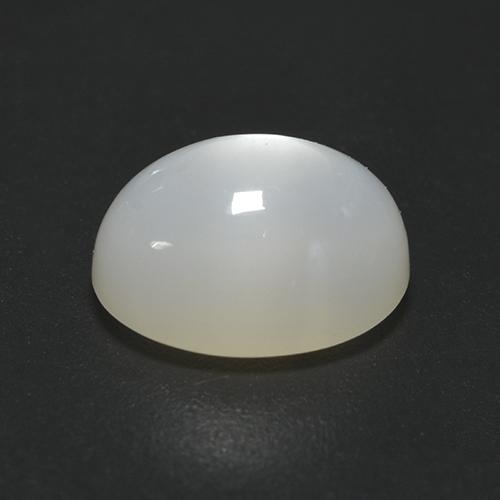 Piedra de luna blanco natural de 2,19 ct, corte óvalo, translúcido