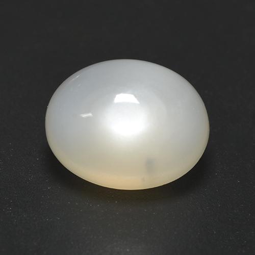 Piedra de luna blanco natural de 2,19 ct, corte óvalo, translúcido