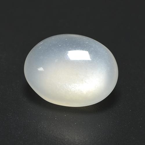 Piedra de luna blanco natural de 2,25 ct, corte óvalo, translúcido