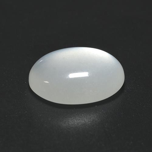 Piedra de luna blanco natural de 2,25 ct, corte óvalo, translúcido