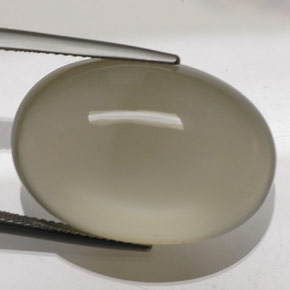 Piedra de Luna Crema natural de 41.03 ct, Corte Óvalo, Transparente