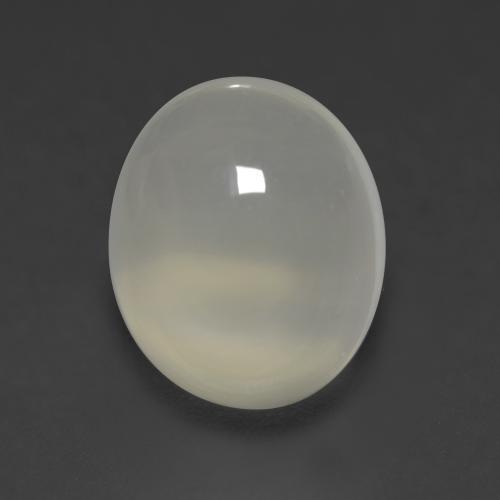 Piedra de luna gris natural de 4,22 ct, corte óvalo, transparente