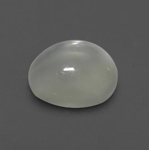 Piedra de Luna Blanco cálido natural de 1.55 ct, Corte Óvalo, Transparente