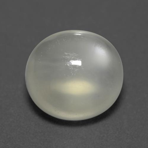 Piedra de luna blanco natural de 5,26 ct, corte óvalo, transparente