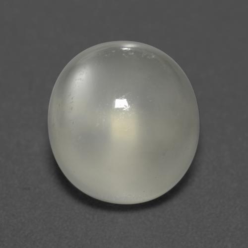Piedra de luna blanco natural de 5,26 ct, corte óvalo, transparente