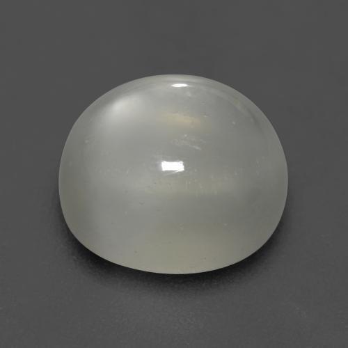 Piedra de luna blanco natural de 5,26 ct, corte óvalo, transparente