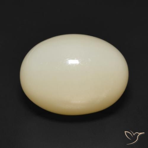 12.17ct Natural Amarillo naranja Piedra de Luna, Ovalada, Translúcido