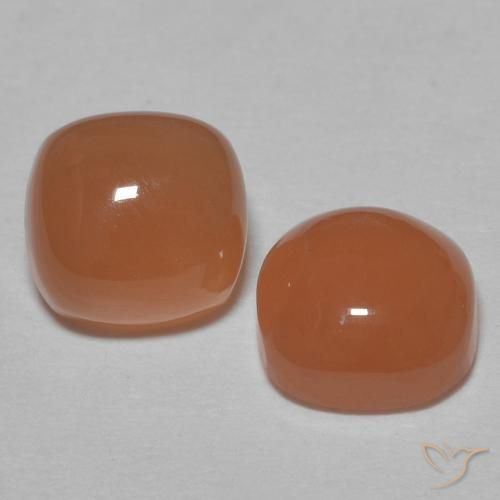 1.96ctw Natural Naranja sidra Piedra de Luna, Forma Cojín, Translúcido