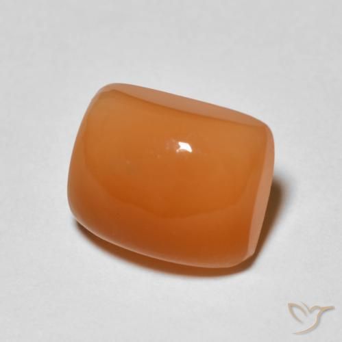 Piedra de Luna Naranja medio natural de 2.66 ct, Forma Cojín, Opaco