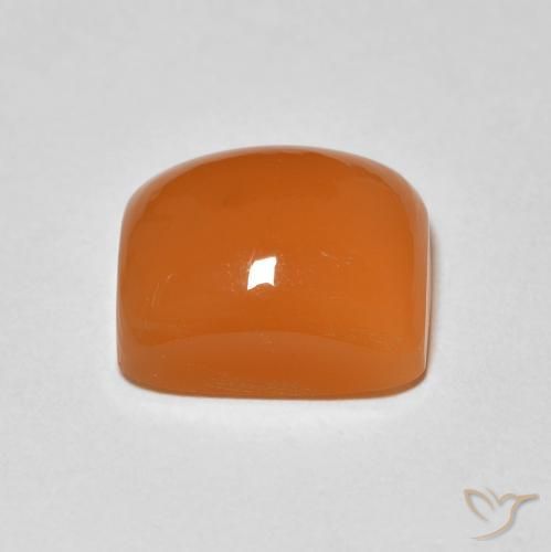 Piedra de Luna Naranja medio natural de 2.66 ct, Forma Cojín, Opaco