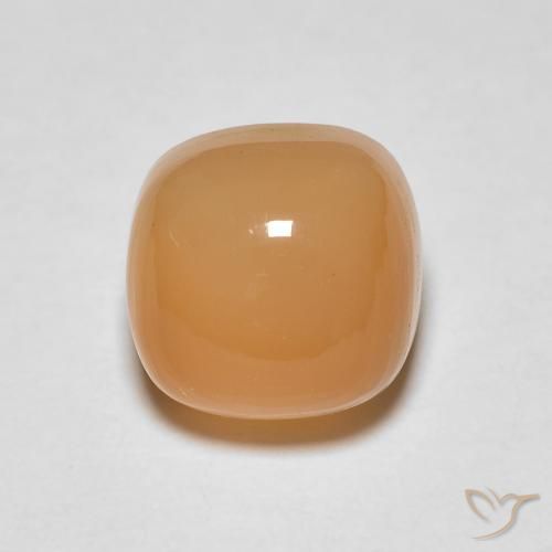 2.05ct Natural Dorado naranja Piedra de Luna, Forma Cojín, Translúcido