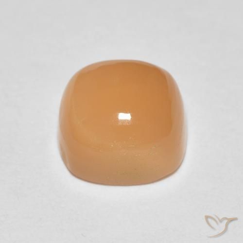 Piedra de Luna Dorado naranja natural de 2.05 ct, Forma Cojín, Translúcido