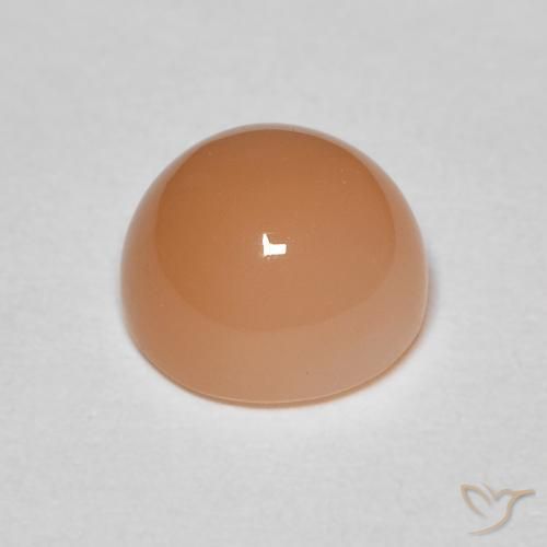 Piedra de Luna Medium Light-Orange natural de 2.04 ct, Redondo, Opaco