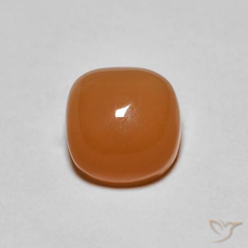 1.19ct Natural Naranja rojizo Piedra de Luna, Forma Cojín, Translúcido, Photo A
