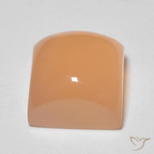 Piedra de Luna Naranja durazno natural de 2.72 ct, Cuadrado, Transparente