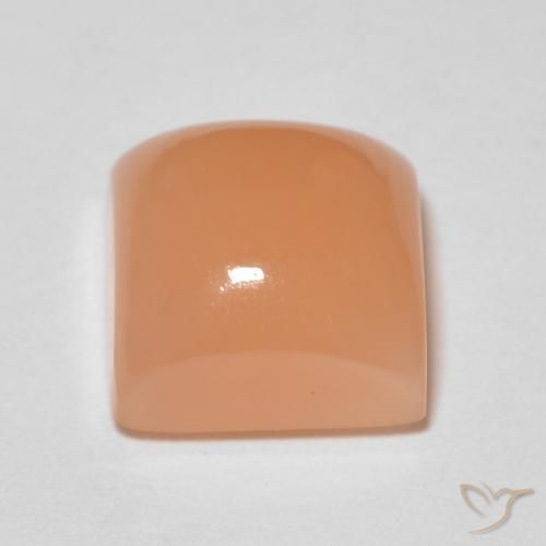 Piedra de Luna Medium Light-Orange natural de 2.12 ct, Cuadrado, Transparente